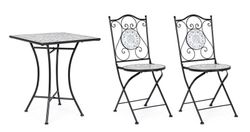 Set de mesa y 2 sillas plegable Erice