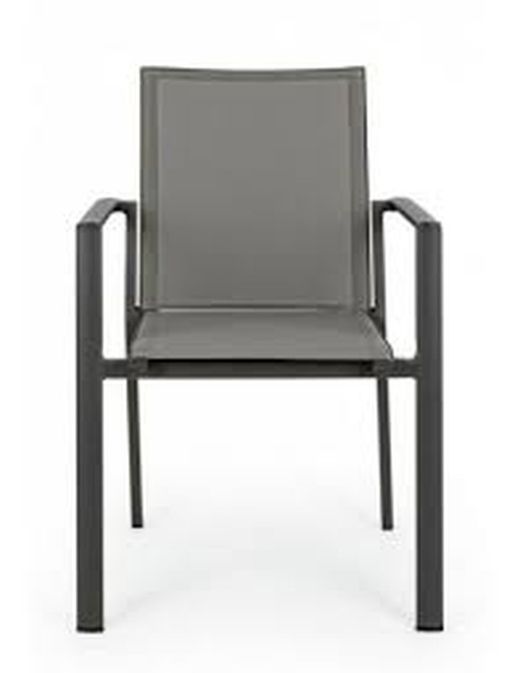 Silla de aluminio Konnor Antracita
