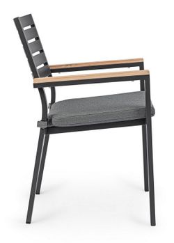 Silla con brazos Belmar NAT/ANTRACITA YK13