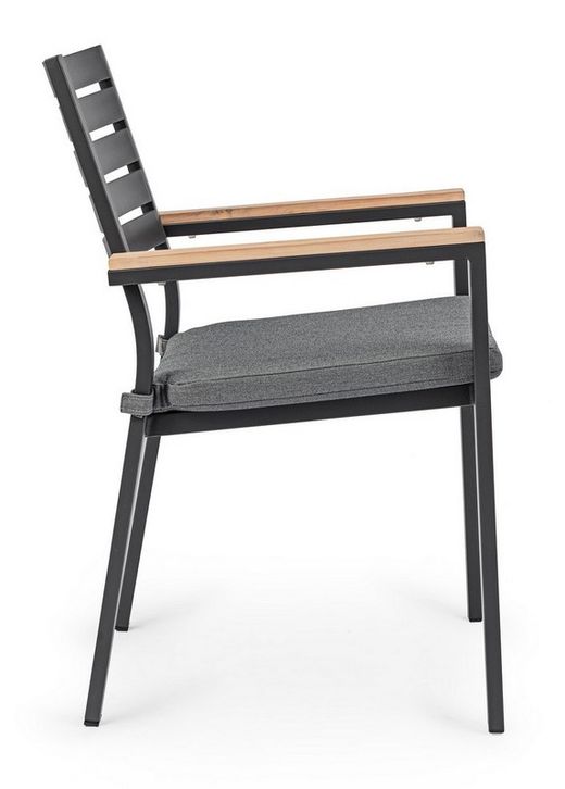 Silla con brazos Belmar NAT/ANTRACITA YK13