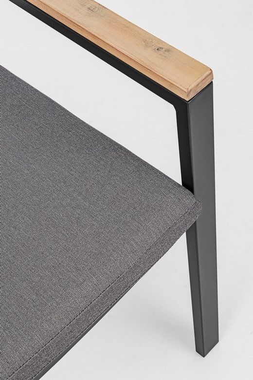 Silla con brazos Zelmar NAT/ANTRACITA YK13