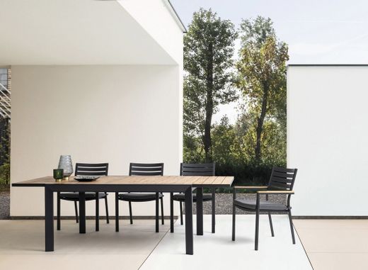 Silla con brazos Zelmar NAT/ANTRACITA YK13