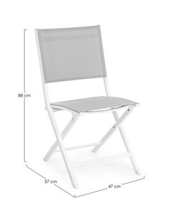 Silla Plegable Elin color Blanco