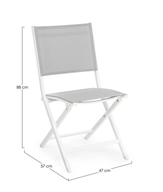 Silla Plegable Elin color Blanco