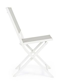 Silla plegable Hilde blanco cloud