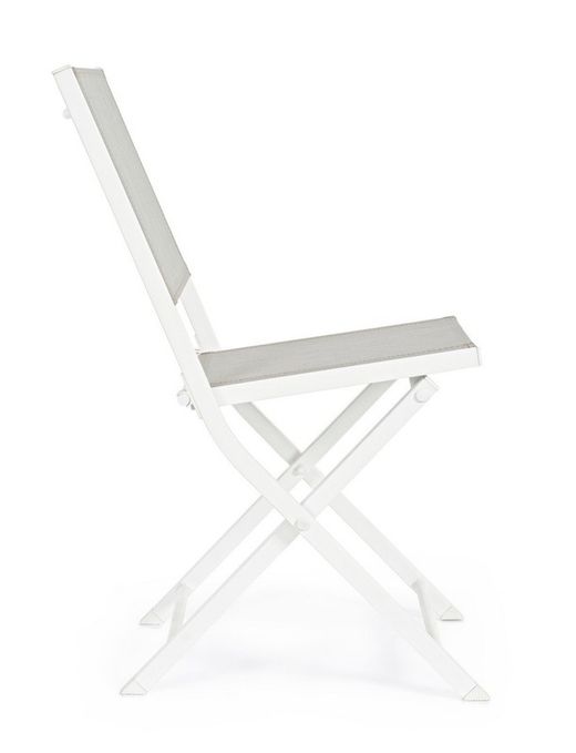 Silla plegable Hilde blanco cloud