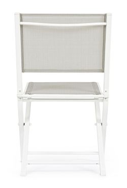 Silla plegable Hilde blanco cloud