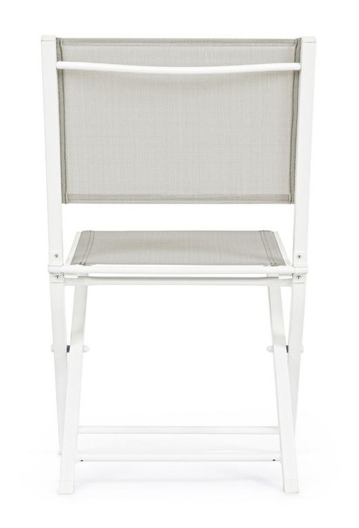Silla plegable Hilde blanco cloud