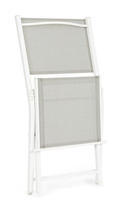 Silla plegable Hilde blanco cloud