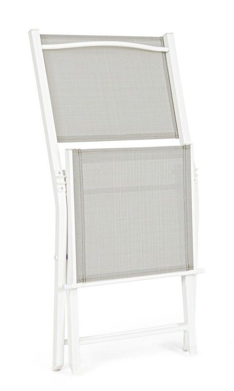 Silla plegable Hilde blanco cloud