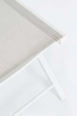 Silla plegable Hilde blanco cloud