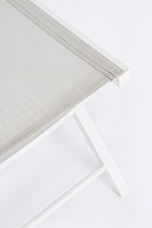 Silla plegable Hilde blanco cloud