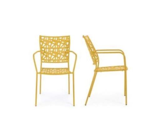 Silla plegable Kelsie color ocre