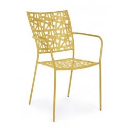 Silla plegable Kelsie color ocre