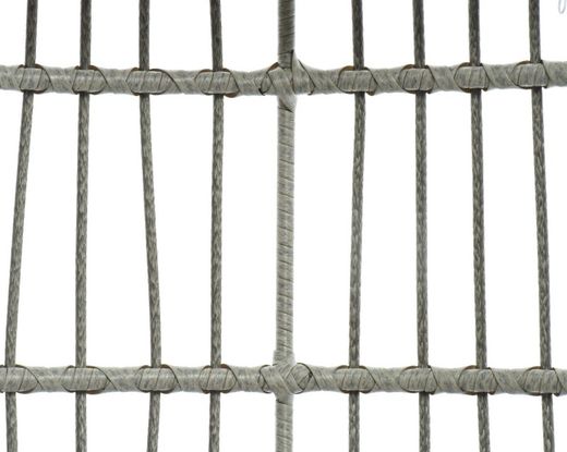 Sillón colgante de mimbre gris