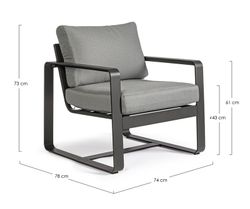 SILLÓN C-COJ MERRIGAN ANTRACITA YK13