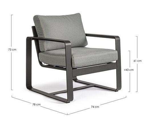 SILLÓN C-COJ MERRIGAN ANTRACITA YK13