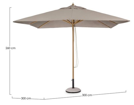 Sombrilla Eclipse 3x3m visón