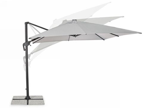 Sombrilla Excéntrica Ines 3X3 ANOD-GRIS OSC LED