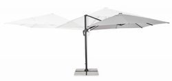 Sombrilla Excéntrica Ines 3X3 ANOD-GRIS OSC LED