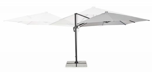 Sombrilla Excéntrica Ines 3X3 ANOD-GRIS OSC LED