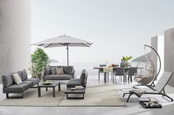 Sombrilla Excéntrica Ines 3X4 ANT-GRIS