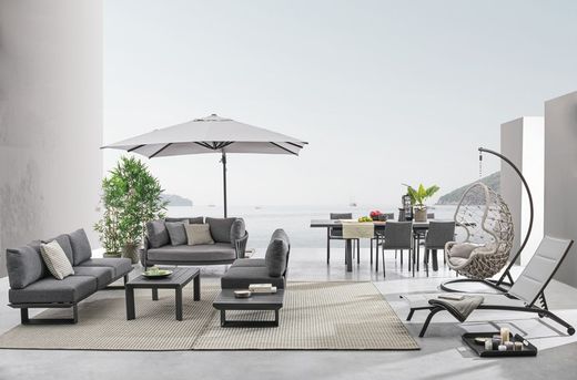 Sombrilla Excéntrica Ines 3X4 ANT-GRIS