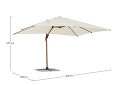 Sombrilla Excéntrica Orion 3X4 NAT-BEIS