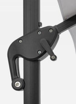 Sombrilla Excéntrica Ines 3X3 ANOD-GRIS OSC