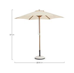 Sombrilla Syros 2.5M NATURAL