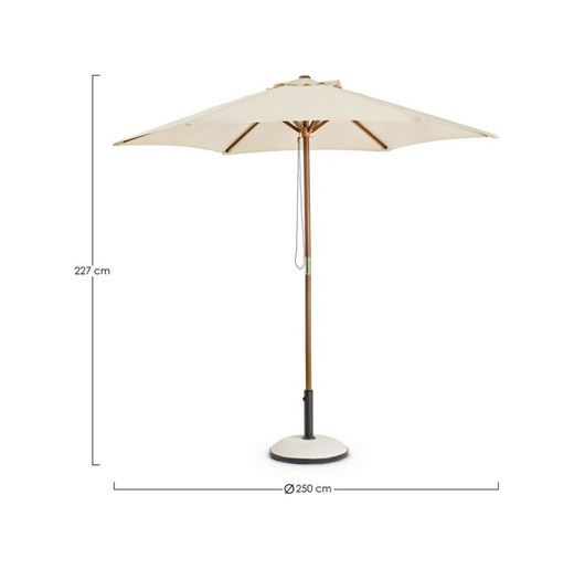Sombrilla Syros 2.5M NATURAL