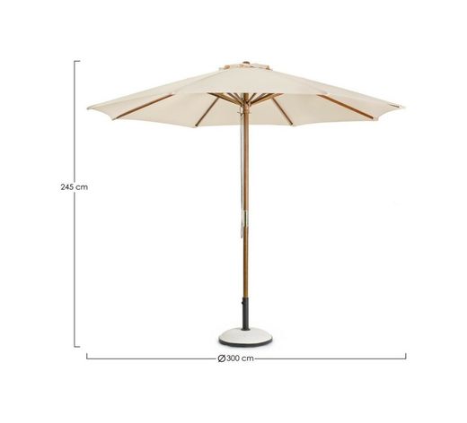 Sombrilla Syros 3M NATURAL