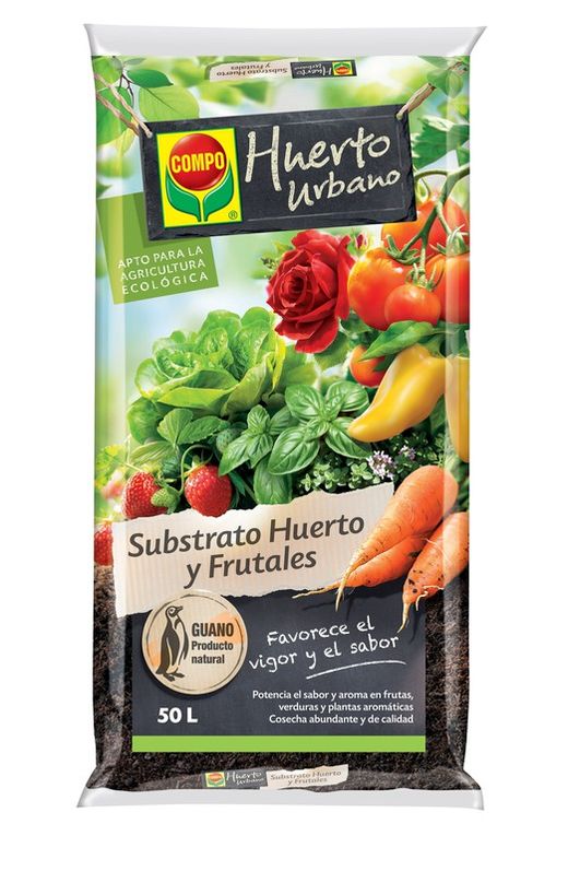 Substrato para huerto y Frutales Bio 50 litros Compo®