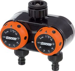Temporizador de riego manual de 2 zonas Stocker