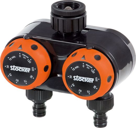 Temporizador de riego manual de 2 zonas Stocker