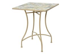 Mesa de jardín Toulouse de hierro Largo 58cm Ancho 58cm Alto 72cm