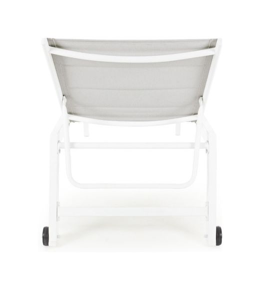 Tumbona alta con rueda Hilde blanco