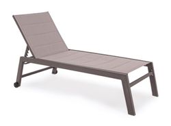 Tumbona alta con ruedas Hilde café  YK14