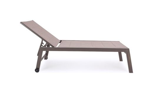 Tumbona alta con ruedas Hilde café  YK14