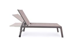 Tumbona alta con ruedas Hilde café  YK14
