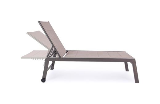 Tumbona alta con ruedas Hilde café  YK14