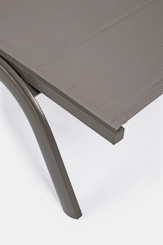 Tumbona con ruedas Cleopas color tortora ZH12