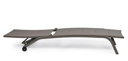 Tumbona con ruedas Cleopas color tortora ZH12