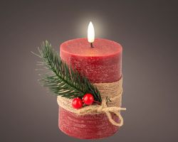 Vela Con Mecha LED DIA 7.50 ALTO 13.00CM Blanco Frío