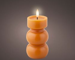 Vela Con Mecha LED DIA7-H15CM Blanco Cálido