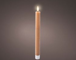 Vela De Cena Con Mecha LED Bo DIA2.2-H24.5CM/Blanco Cálido