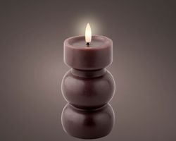 Vela De Cera Con Mecha LED DIA7.00-ALTO 15CM Blanco Cálido