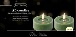 Vela De Té LED Fija Bo Para Interiores Acabado Rústico