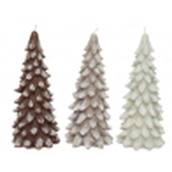 Vela en forma de árboles dia9.00-H25.00cm color assorted