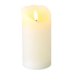 Vela LED dia7.50-H12.50cm-1L color cream/warm white